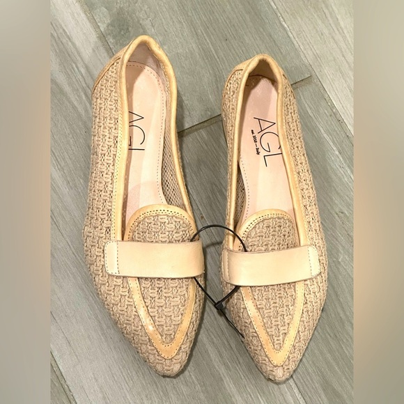 AGL Tan Flats Comfort Slip-On Size 35,5 - Picture 2 of 7